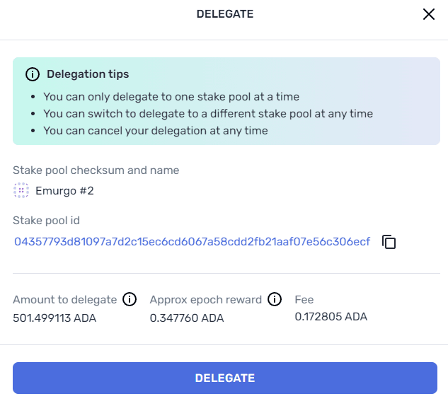 Yoroi-Wallet-Stake-Delegate-Cardano-ADA